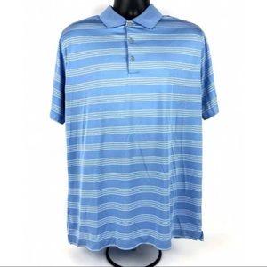 Nike Golf Tour Performance Blue Polo Shirt Dri Fit